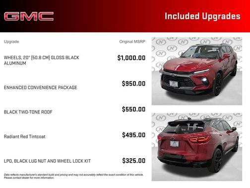 Radiant Red 2024 Chevrolet Blazer RS