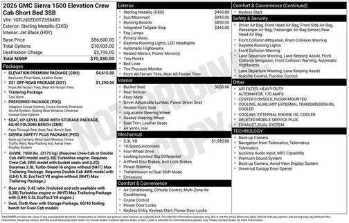 Sterling 2026 GMC Sierra 1500 Elevation