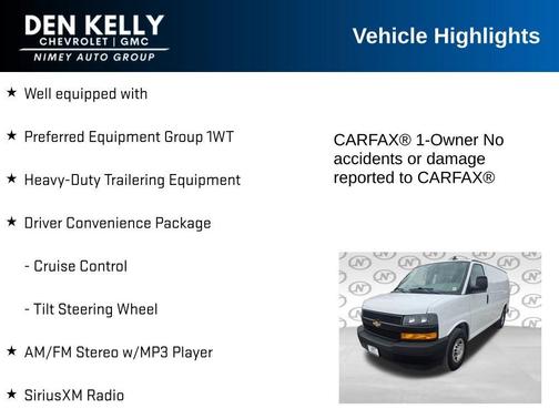 Summit White 2019 Chevrolet Express 2500 Work Van