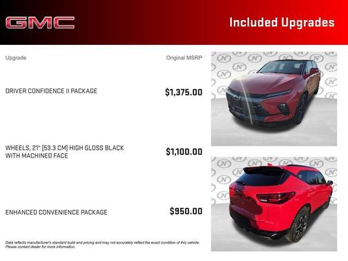 Red 2023 Chevrolet Blazer RS