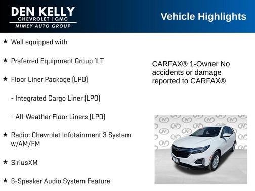Summit White 2024 Chevrolet Equinox LT