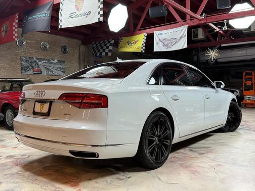 White 2015 Audi A8 L 3.0T