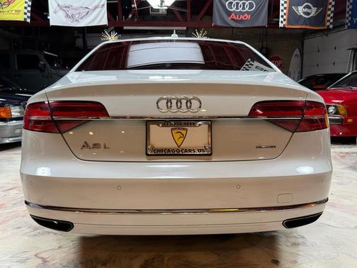 White 2015 Audi A8 L 3.0T
