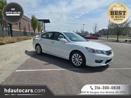 White 2015 Honda Accord Touring Sedan