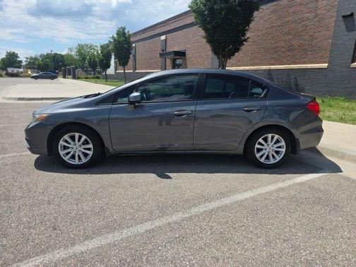 Gray 2012 Honda Civic EX-L