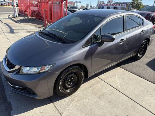 Gray 2014 Honda Civic LX