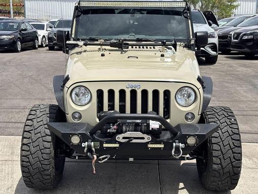 Tan 2017 Jeep Wrangler Unlimited Sport