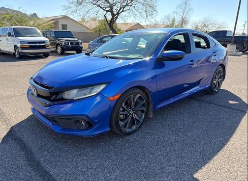 Blue 2020 Honda Civic Sport