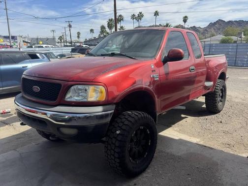 Red 2001 Ford F-150 XLT SuperCab Flareside