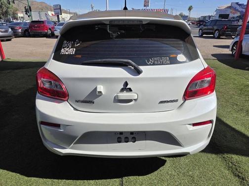White 2018 Mitsubishi Mirage ES 4dr Hatchback CVT