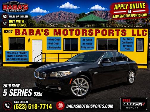 Black 2016 BMW 535d 535d 4dr Sedan