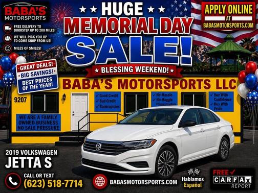 White 2019 Volkswagen Jetta 1.4T S