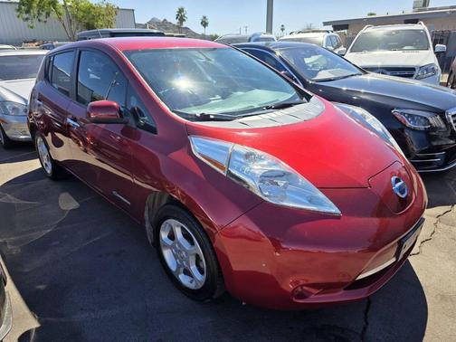 Red 2015 Nissan Leaf SV 4dr Hatchback