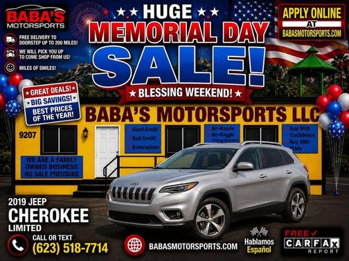 Gray 2019 Jeep Cherokee Limited