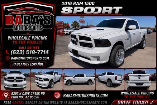 White 2016 RAM 1500 Sport