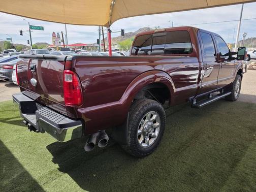 Burgundy 2011 Ford F-350 Lariat