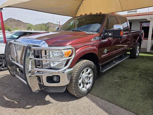 Burgundy 2011 Ford F-350 Lariat