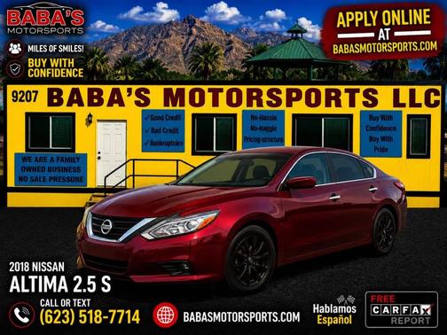 Burgundy 2018 Nissan Altima 2.5 S