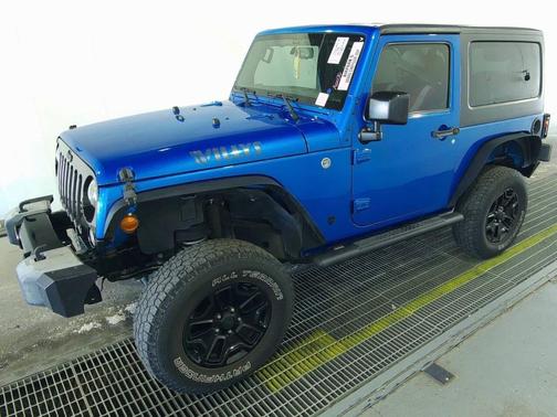 Blue 2016 Jeep Wrangler Willys Wheeler 4x4 2dr SUV