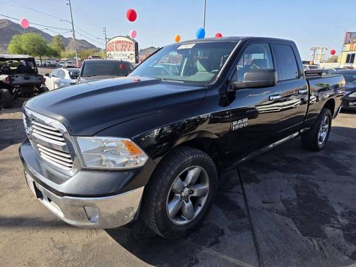 Black 2014 RAM 1500 Big Horn 4x4 4dr Quad Cab 6.3 ft. SB Pickup