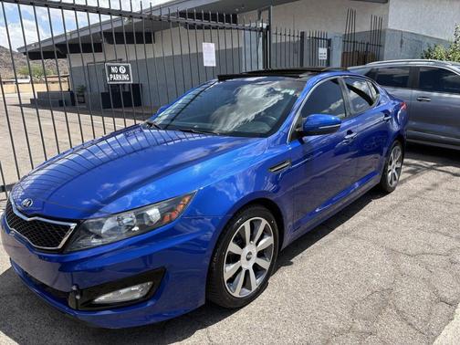 Blue 2013 Kia Optima SX