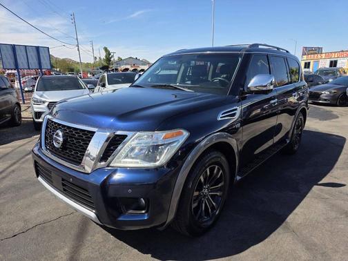 Blue 2017 Nissan Armada Platinum 4x4 4dr SUV