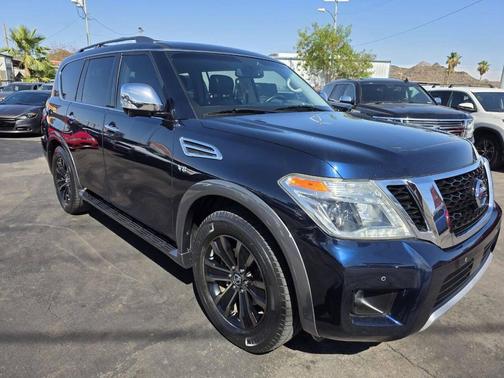 Blue 2017 Nissan Armada Platinum 4x4 4dr SUV