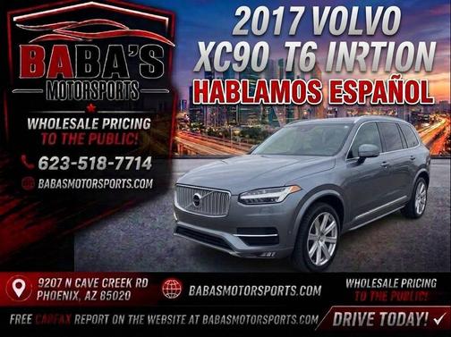 Gray 2017 Volvo XC90 T6 Inscription