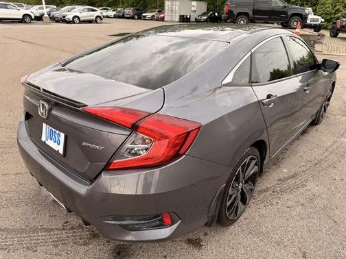 Modern Steel Metallic 2020 Honda Civic Sport