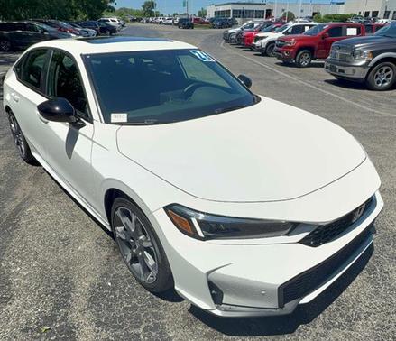 PLATINUM WHITE 2026 Honda Civic Hybrid Sport Touring