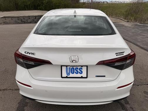 PLATINUM WHITE 2026 Honda Civic Hybrid Sport Touring