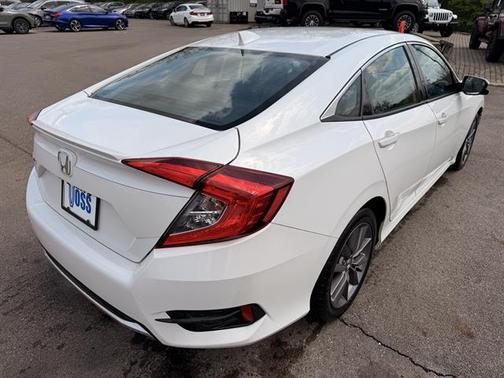 Platinum White Pearl 2021 Honda Civic EX-L