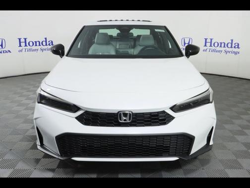 Platinum White Pearl 2026 Honda Civic Hybrid Sport