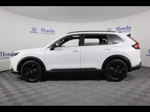 Platinum White Pearl 2025 Honda CR-V Hybrid Sport Touring AWD
