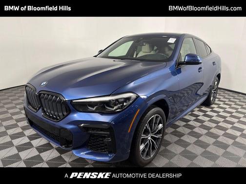 Blue Metallic 2022 BMW X6 xDrive40i