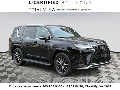 Black 2024 Lexus LX 600 F SPORT