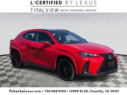 Redline with Obsidian Roof 2024 Lexus UX 250h F Sport
