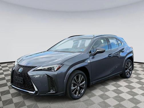 Cloudburst Gray with Obsidian Roof 2024 Lexus UX 250h F Sport