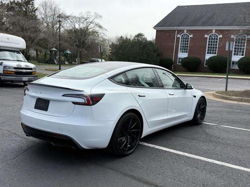 Pearl White Multi-Coat 2025 Tesla Model 3 Performance