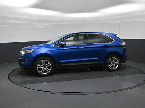 Lightning Blue Metallic 2018 Ford Edge Titanium