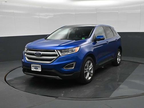 Lightning Blue Metallic 2018 Ford Edge Titanium
