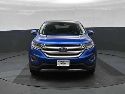 Lightning Blue Metallic 2018 Ford Edge Titanium