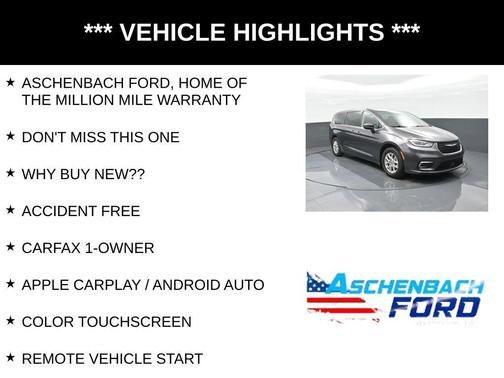Granite Crystal Metallic Clearcoat 2023 Chrysler Pacifica Touring L