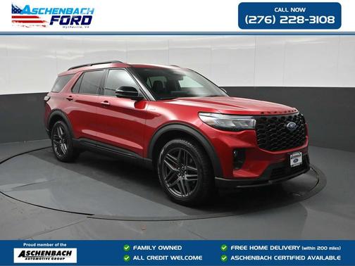 Rapid Red Metallic Tinted Clearcoat 2026 Ford Explorer ST-Line