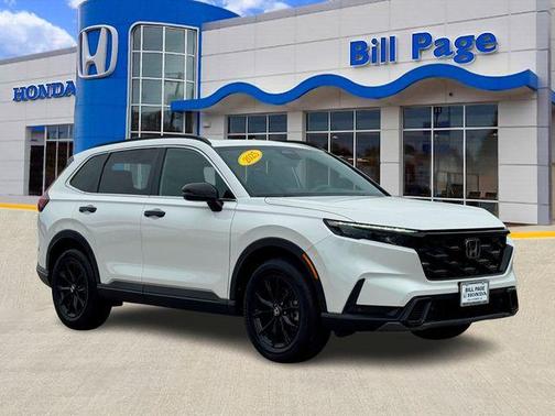 Platinum White Pearl 2025 Honda CR-V Hybrid Sport-L