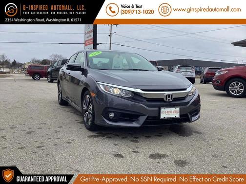 Modern Steel Metallic 2018 Honda Civic EX-L