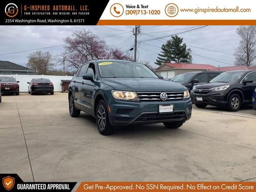 Blue 2020 Volkswagen Tiguan 2.0T SE 4MOTION
