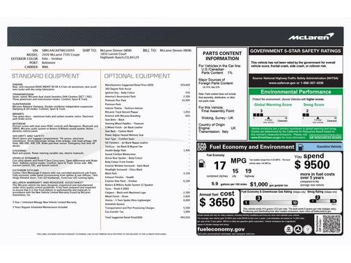 2026 McLaren 750S Coupe