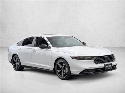 Platinum White Pearl 2024 Honda Accord Hybrid Sport