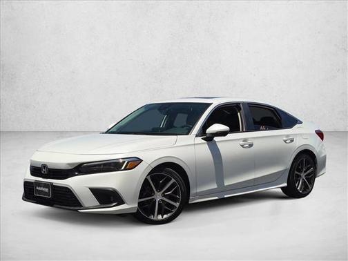 Platinum White Pearl 2024 Honda Civic Touring
